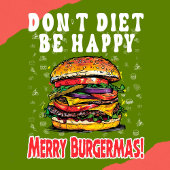 Grappige Kerstmis Hamburger Design T-shirt's T-shirt