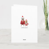 Grappige Kerstmis Hawaiiaan/Surfer van het Feestdagen Kaart (Achterkant)