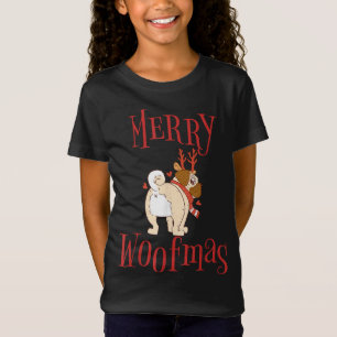 Grappige Kerstmis Hond Kerstboom T-shirt
