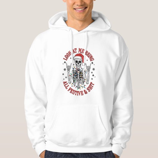 Grappige Kerstmis Hoodie (Voorkant)