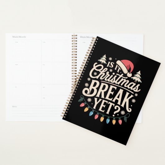 Grappige Kerstmis Is het al Kerstvakantie Docenten Planner (Display)