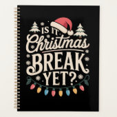 Grappige Kerstmis Is het al Kerstvakantie Docenten Planner (Voorkant)