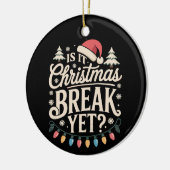 Grappige kerstmis is het kerstvakantie toch lerare keramisch ornament (Links)