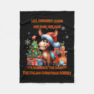 Grappige Kerstmis Italiaanse Kerstmis Dominick The Fleece Deken