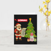 Grappige Kerstmis Kaart (Gele Bloem)