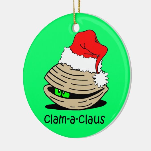 grappige kerstmis keramisch ornament (Links)