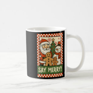 Grappige Kerstmis Kerstman Peperkoek Sneeuwman Sel Koffiemok