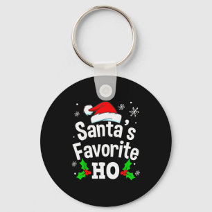 Grappige Kerstmis Kerstmannen Favoriete Ho Stoute  Sleutelhanger