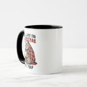 Grappige Kerstmis Koffiekop, Moeie Beer Meme Cadea Mok (Voorkant links)
