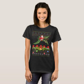 Grappige Kerstmis Lelijke Kerstman Ridder Pterodac T-shirt (Voorkant volledig)