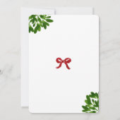 Grappige Kerstmis Mistletoe Baby Shower Kaart (Achterkant)