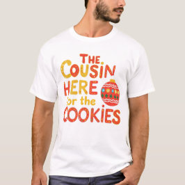 Grappige Kerstmis neef cookies familie matching T-shirt