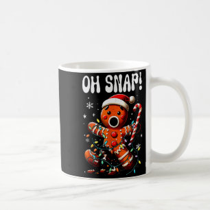 Grappige Kerstmis Oh Snap Peperkoek Kerstmannen He Koffiemok