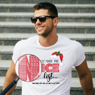 Grappige Kerstmis Ondeugende Lijst Sarcastische Ke T-shirt