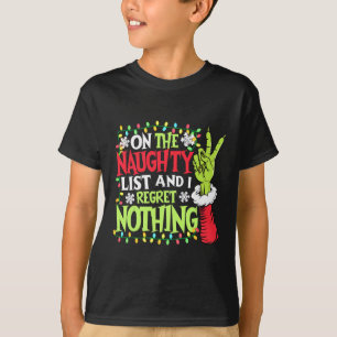 Grappige Kerstmis op de stoute lijst en ik heb spi T-shirt