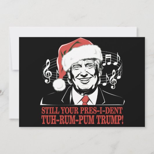 Grappige Kerstmis President Trump Pyjama Horrelijk Feestdagenkaart (Voorkant)