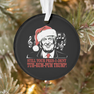 Grappige Kerstmis President Trump Pyjama Lelijke K Ornament