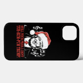 Grappige Kerstmis President Trump Pyjama Lelijke X Case-Mate iPhone Case (Achterkant (horizontaal))