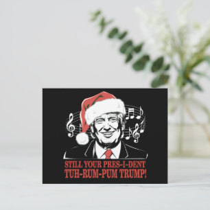 Grappige Kerstmis President Trump Pyjama Lelijke X Feestdagenkaart