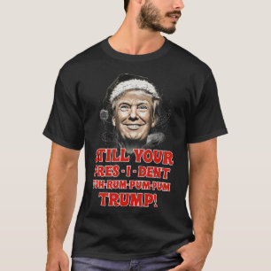 Grappige Kerstmis President Trump Pyjama's Lelijke T-shirt