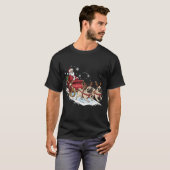 Grappige Kerstmis Pug Honden Liefhebber Kerstmis T-shirt (Voorkant volledig)
