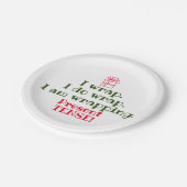 Grappige Kerstmis Pun | Schattigee vakantie-gramma Papieren Bordje (Gekanteld)