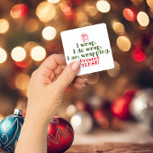 Grappige Kerstmis Pun | Vakantie Grammatica Humor Vierkante Sticker