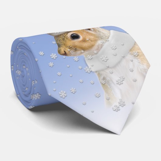 Grappige Kerstmis Santa Eekhoorn Stropdas (Opgerold)