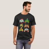 Grappige Kerstmis Santa Elf Gaming Controllers Gam T-shirt (Voorkant volledig)