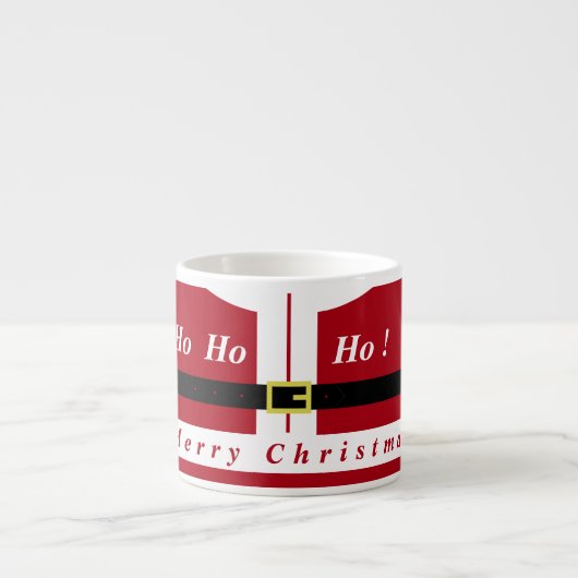 Grappige Kerstmis Santa Espresso Cup Kop (Voorkant)