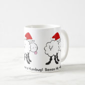 grappige kerstmis - schaap bah humbug - mok (Voorkant rechts)