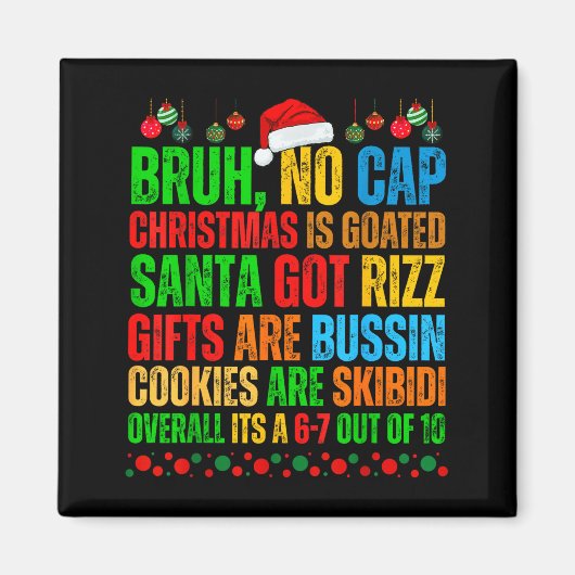 Grappige Kerstmis School Generatie Alpha Gen A Sla Magneet (Voorkant)