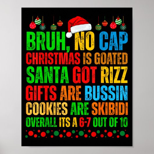 Grappige Kerstmis School Generatie Alpha Gen A Sla Poster (Voorkant)