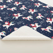 Grappige Kerstmis Sherpa Deken (3/4)