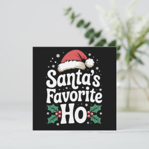 Grappige Kerstmis Sinterklaas Favoriete Ho Stoute  Feestdagenkaart