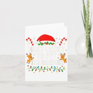 Grappige Kerstmis Spreuk Rendierliefhebber Vakanti Kaart