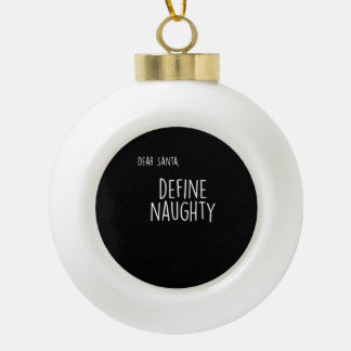 Grappige Kerstmis Stoute Nette Kerstman Checklijst Keramische Bal Ornament