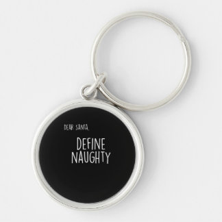 Grappige Kerstmis Stoute Nette Kerstman Checklist  Sleutelhanger