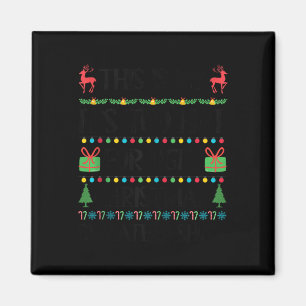 Grappige Kerstmis Te Heet Lelijke Kerst Truien Vro Magneet