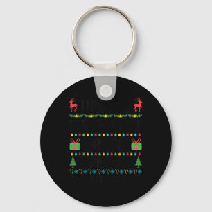 Grappige Kerstmis Te Heet Lelijke Kerst Truien Vro Sleutelhanger