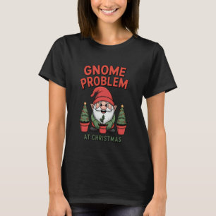 Grappige Kerstmis Tuinman Kabouter Tuinieren Vakan T-shirt