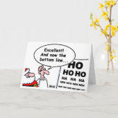 Grappige Kerstmis van de Cartoon van de Oogarts Kaart (Gele Bloem)