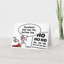 Grappige Kerstmis van de Cartoon van de Oogarts Kaart