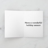 Grappige Kerstmis van de Cello van het Rendier Feestdagen Kaart (Binnen)