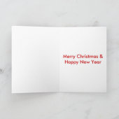 Grappige Kerstmis van de Ijsbeer Feestdagen Kaart (Binnen)