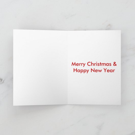 Grappige Kerstmis van de Ijsbeer Feestdagen Kaart (Binnen)