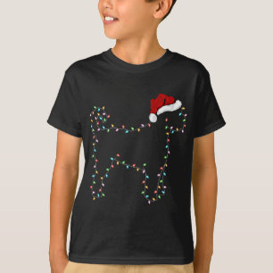 Grappige Kerstmis Verlichting Santa Hoed Labradood T-shirt