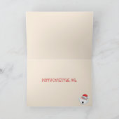 "Grappige Kerstmis vier van de van Vijf Mensen" Feestdagen Kaart (Binnen)