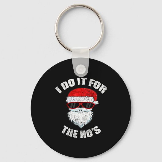 Grappige Kerstmis Volwassene Stoute Vies Pyjama, H Sleutelhanger (Voorkant)