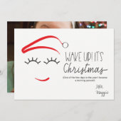 Grappige Kerstmis, "Word Wakker Het Is Kerstmis" W Feestdagenkaart (Voorkant / Achterkant)